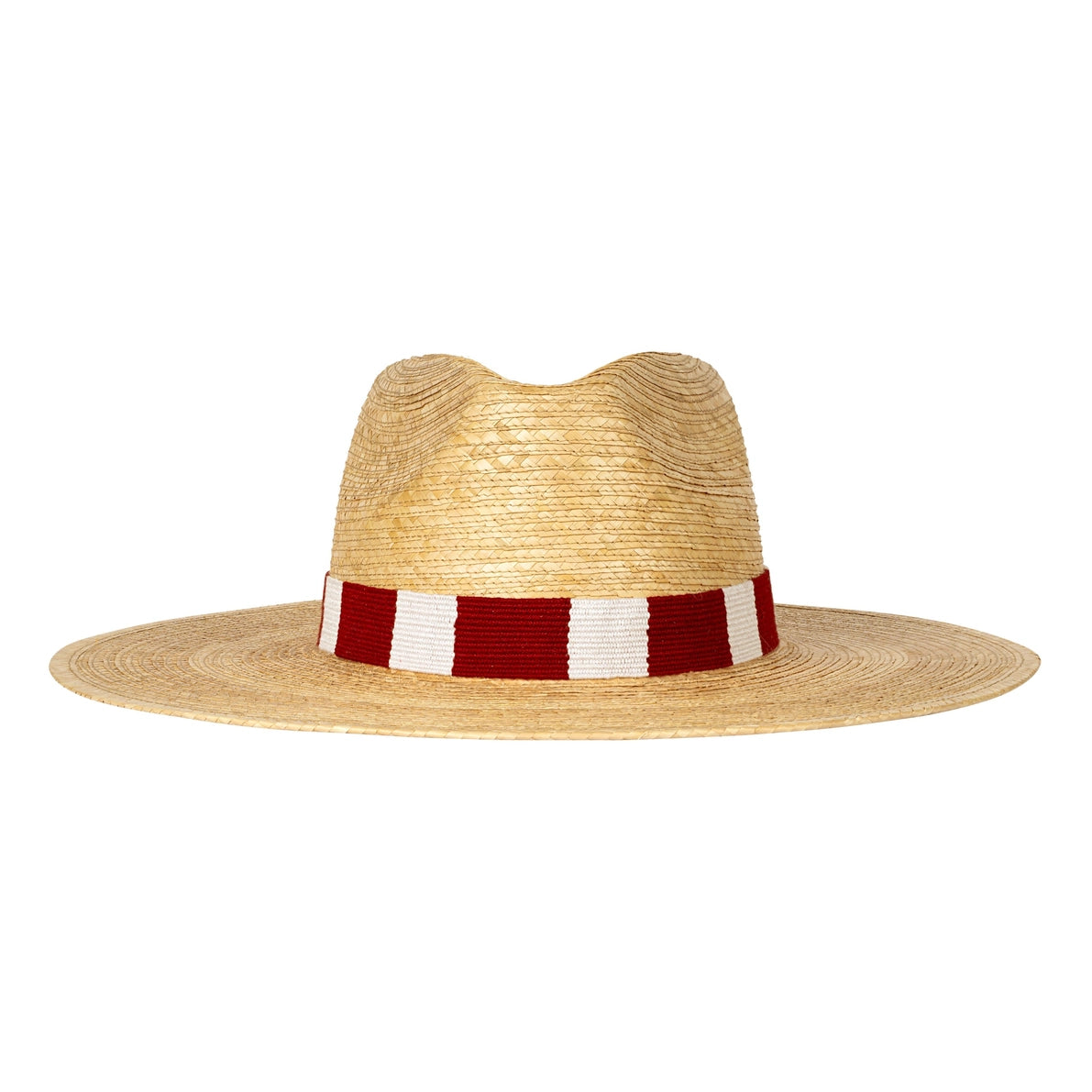 Maroon & White Palm Hat
