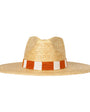 Orange & White Palm Hat