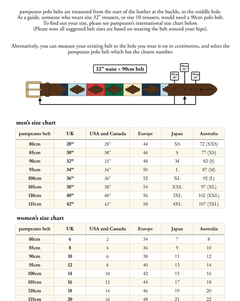 Pampeano Hand Stitched Belt