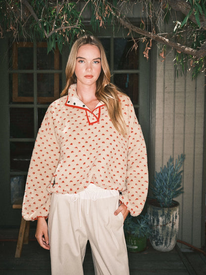 Heart Fleece Pullover