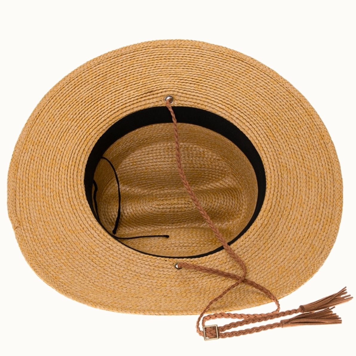 Straw Flat Brim Cowboy Hat