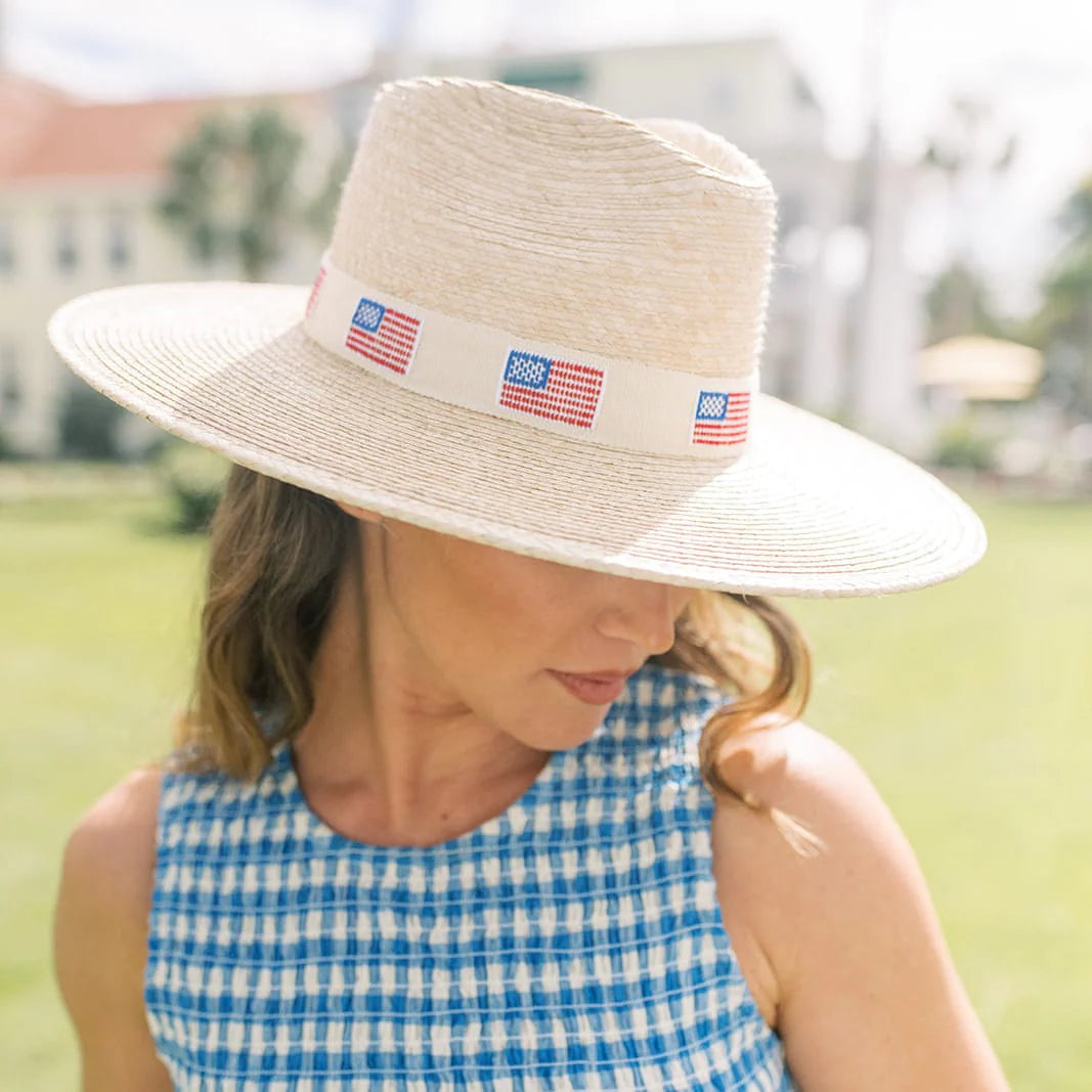 Ivory America Palm Hat