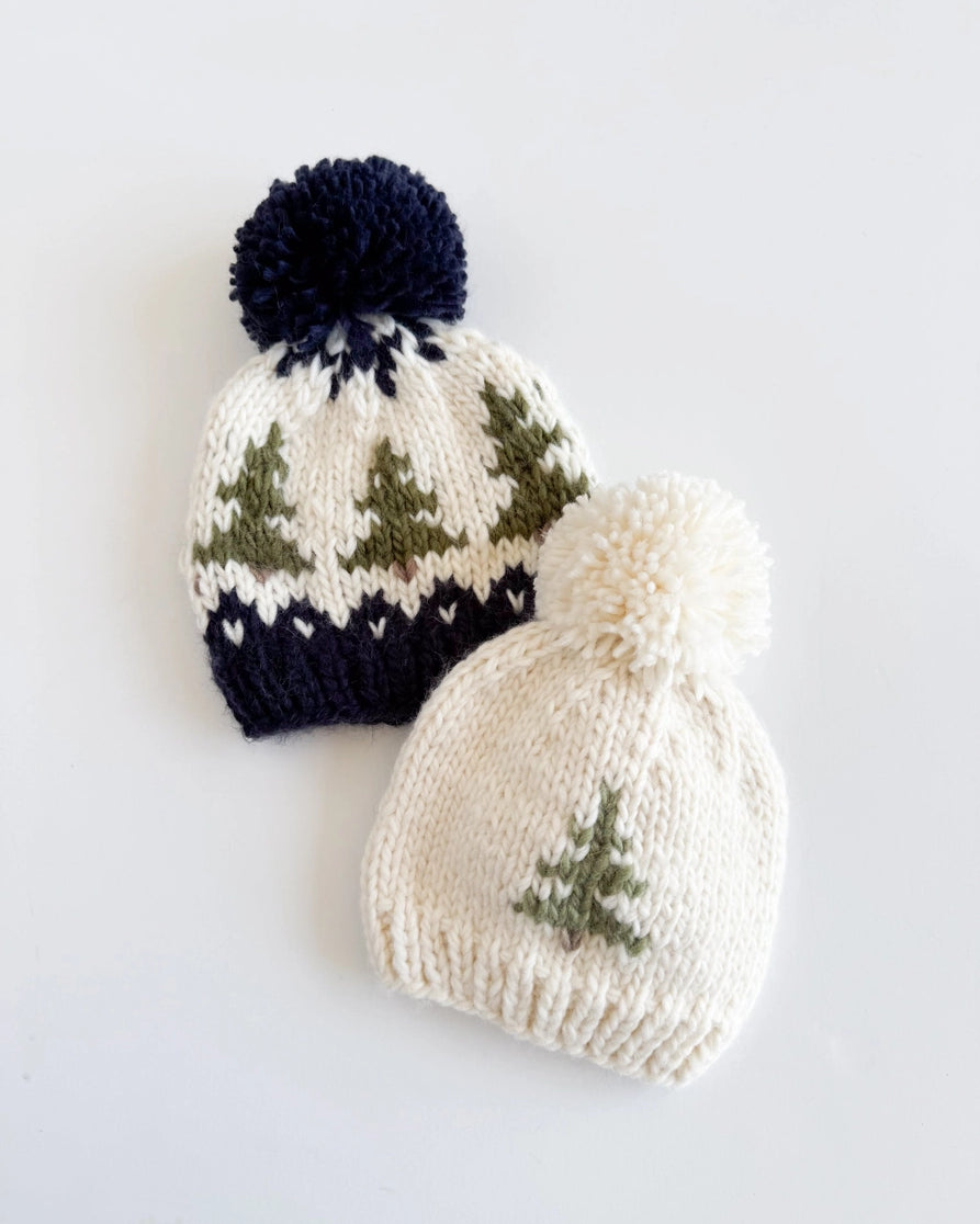 Knit Tree Baby Beanie