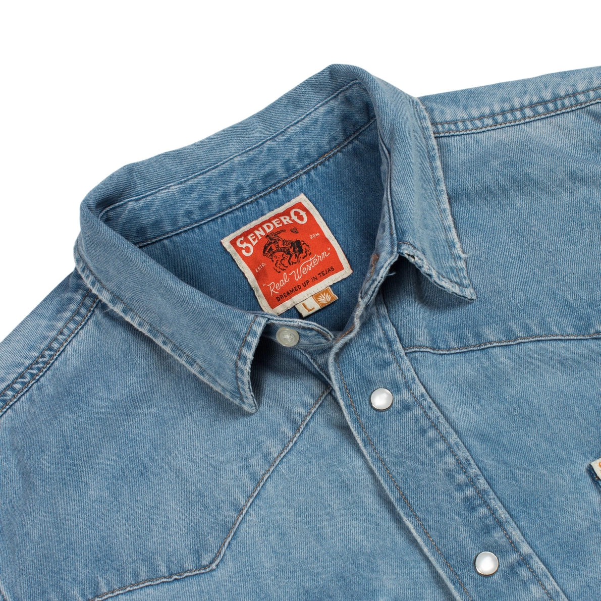 Wyatt Men's Western Denim Button Down