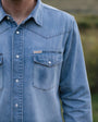 Wyatt Men's Western Denim Button Down